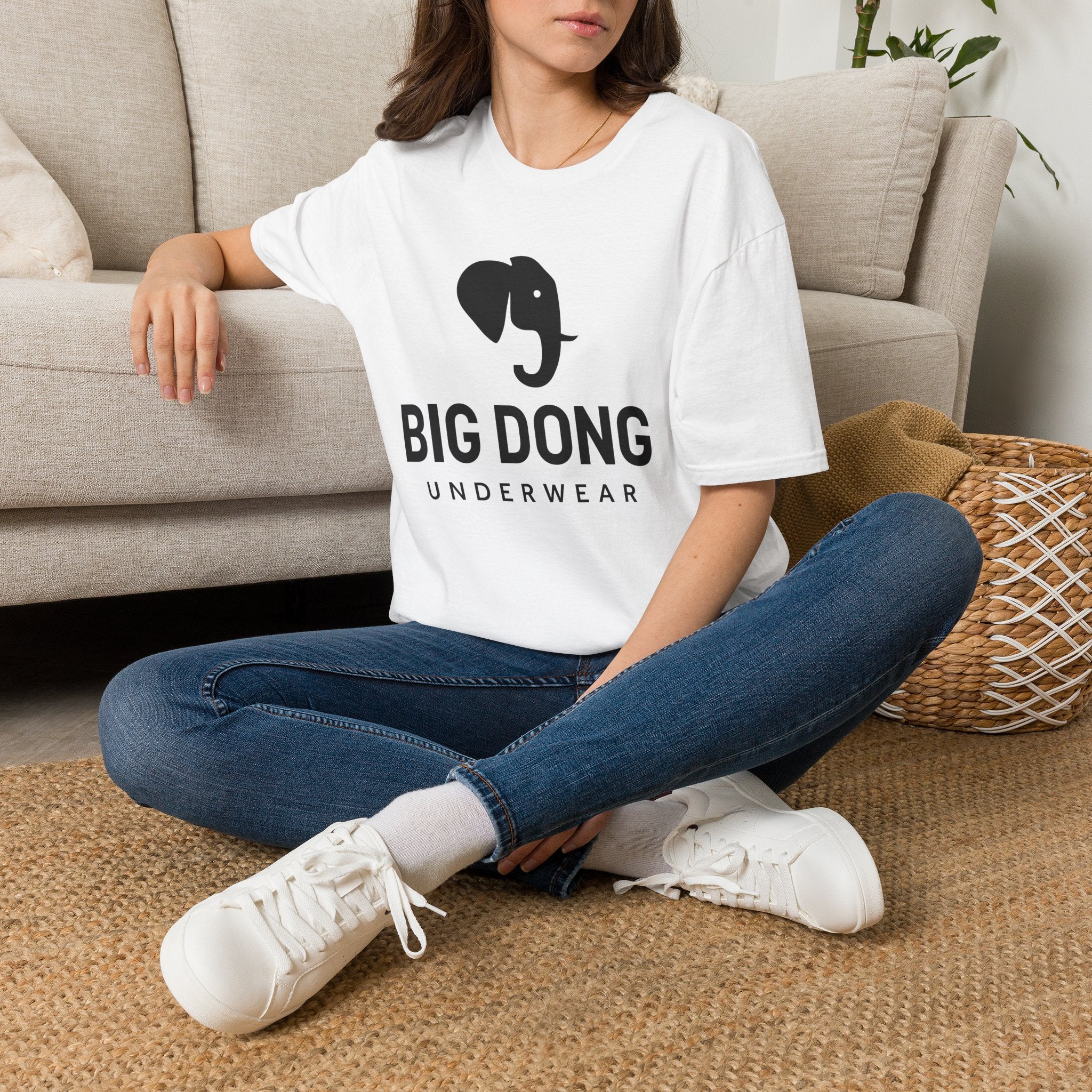 Big Dong Elephant Graphic T-Shirt — Funny Logo Tee