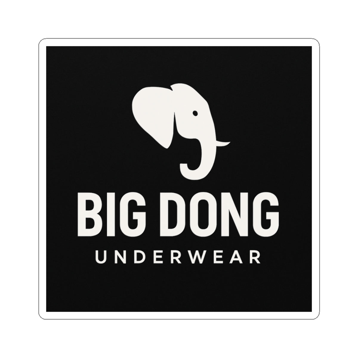 Big Dong Underwear logo Sticker | Kiss-Cut vinyl decal